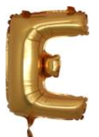 E harfi altn gold folyo balon sper kalite 14 inc 38 cm
